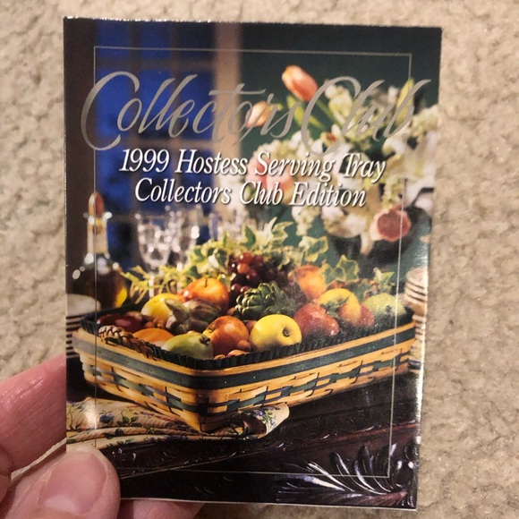 Vintage Longaberger 1999 Collectors Club Basket w/ 2 fabric liners-plastic liner - Picture 7 of 14